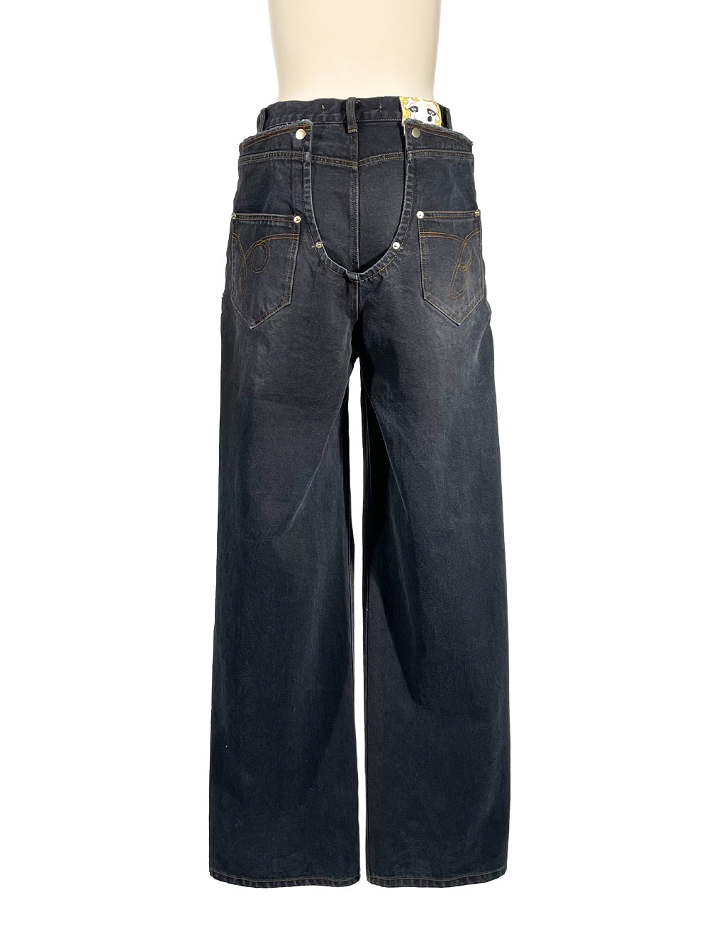 Black Blooming Layered Wash Bk