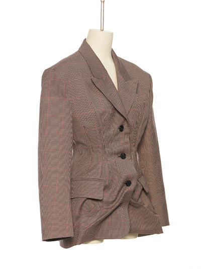 Brown Hourglass Crease Jacket Br(ch)