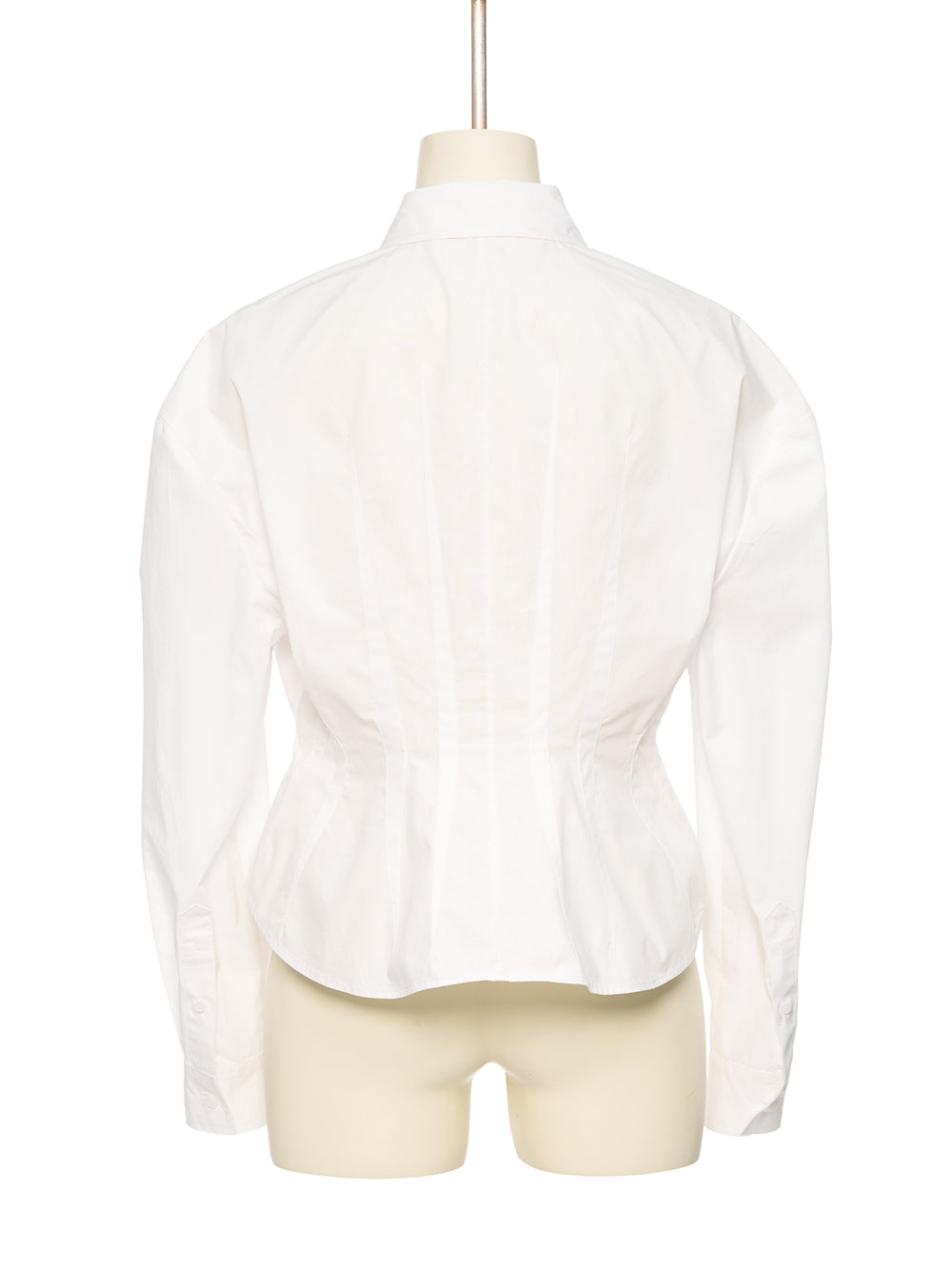 White Darted Waist Shirt Wh