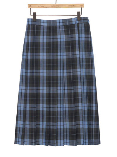 Navy Check Front Pleated Skort Ny(ch)