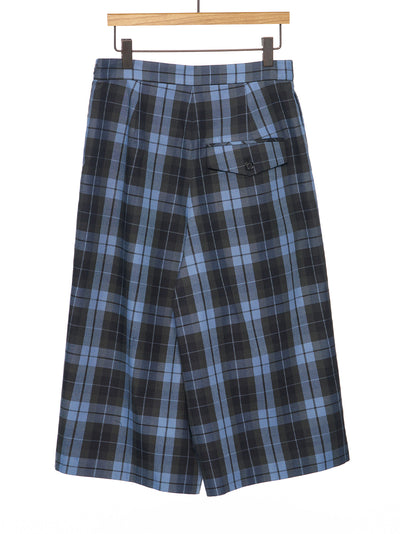 Navy Check Front Pleated Skort Ny(ch)