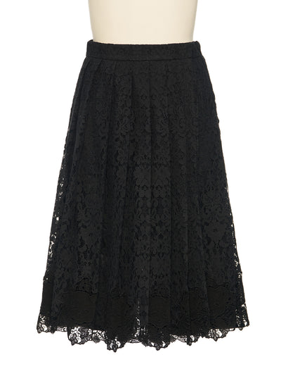 Black Front Pleated Skorts Bk