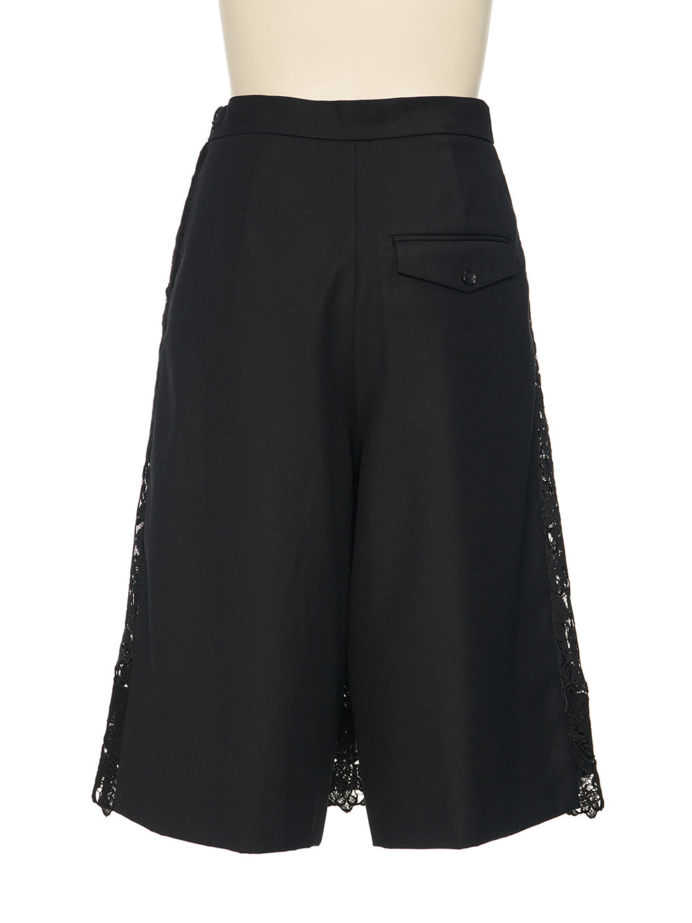 Black Front Pleated Skorts Bk