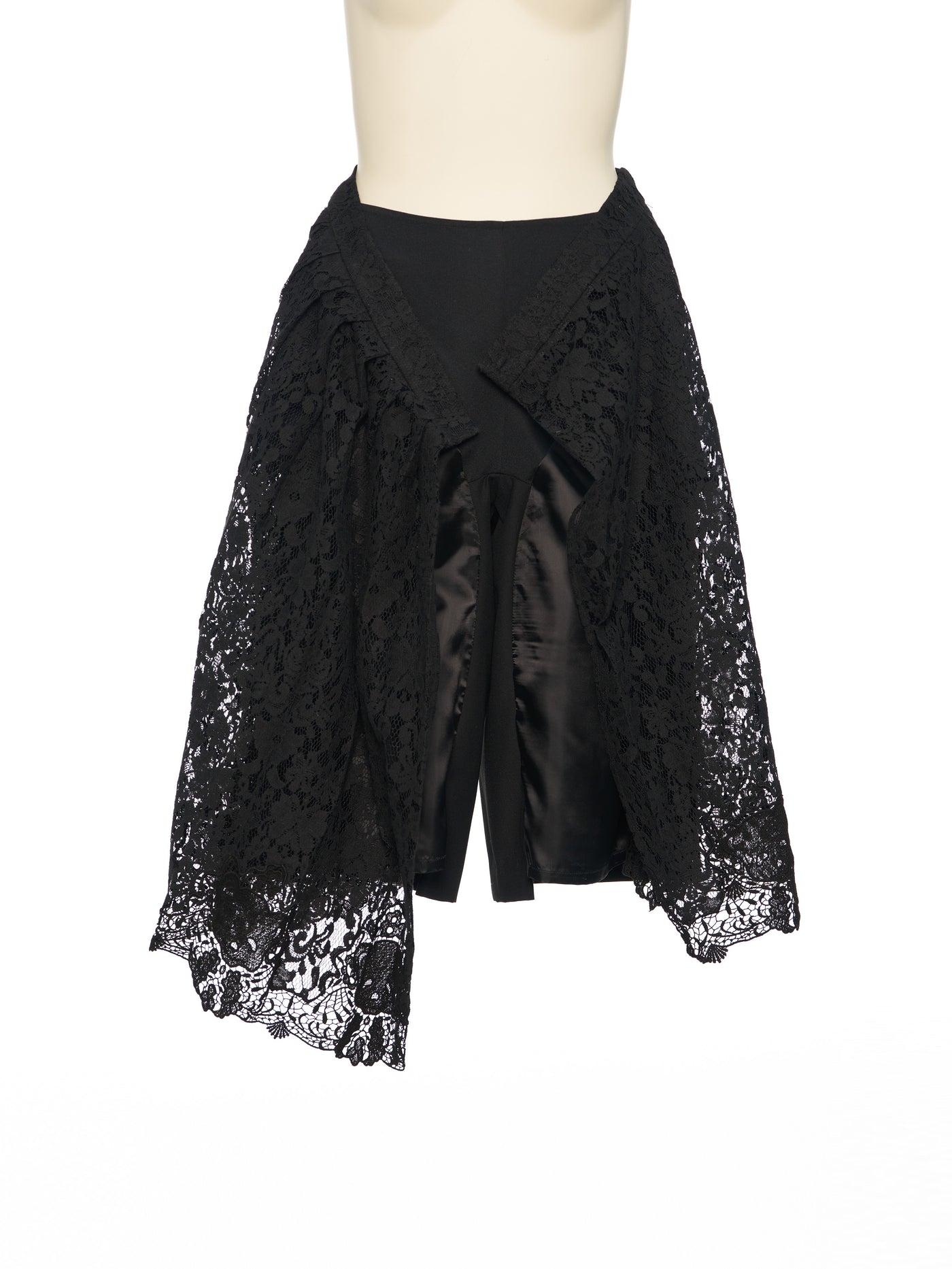 Black Front Pleated Skorts Bk