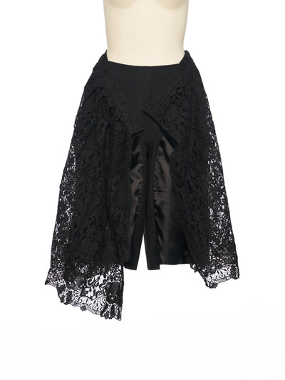 Black Front Pleated Skorts Bk