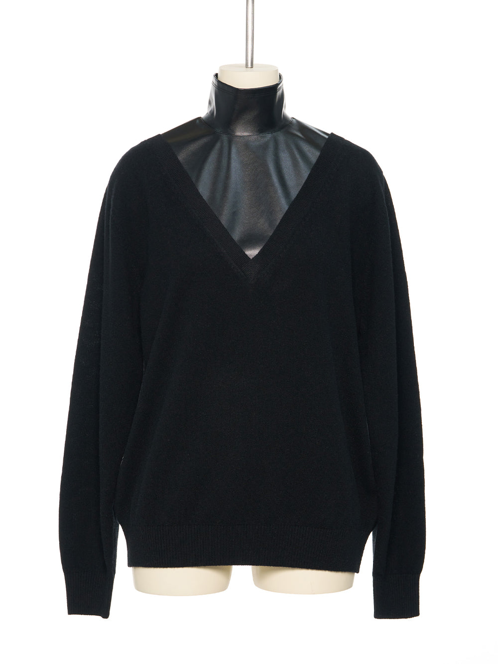 Black V- Neck Sweater Bk