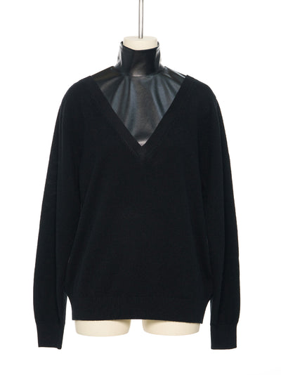 Black V- Neck Sweater Bk