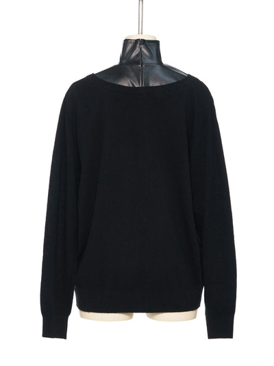 Black V- Neck Sweater Bk