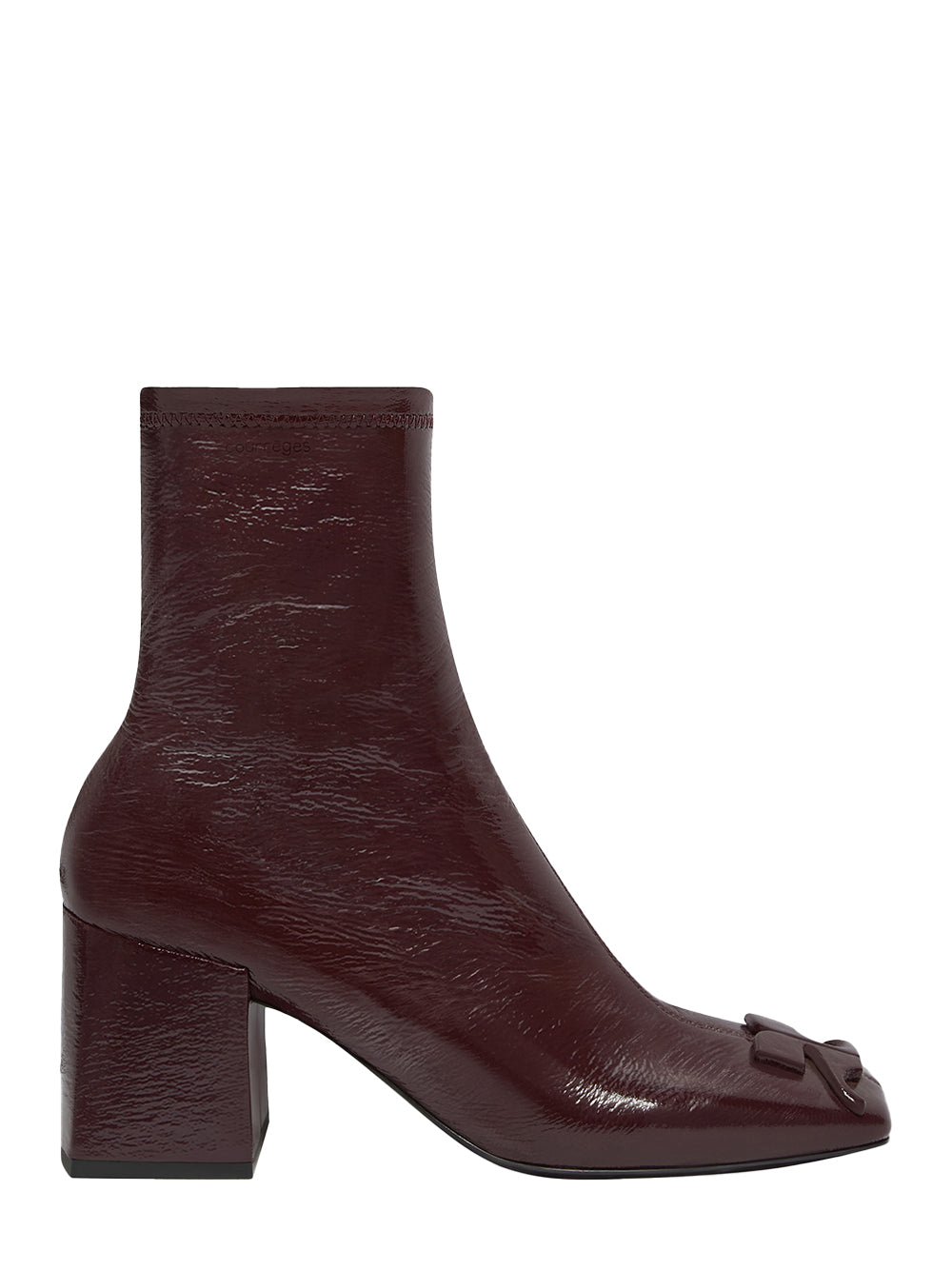 Reedition Vinyl Ankle Boots Burgundy