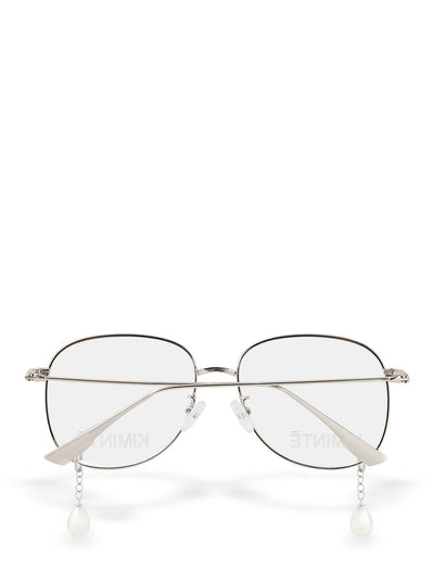 Pearl Tears Metal Glasses (Silver)