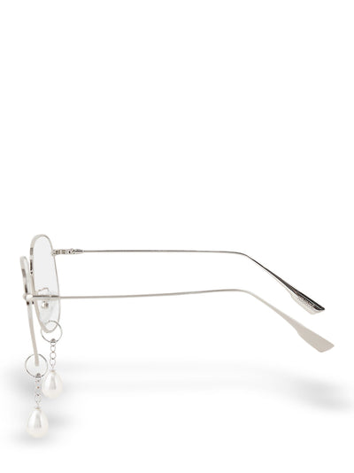 Pearl Tears Metal Glasses (Silver)