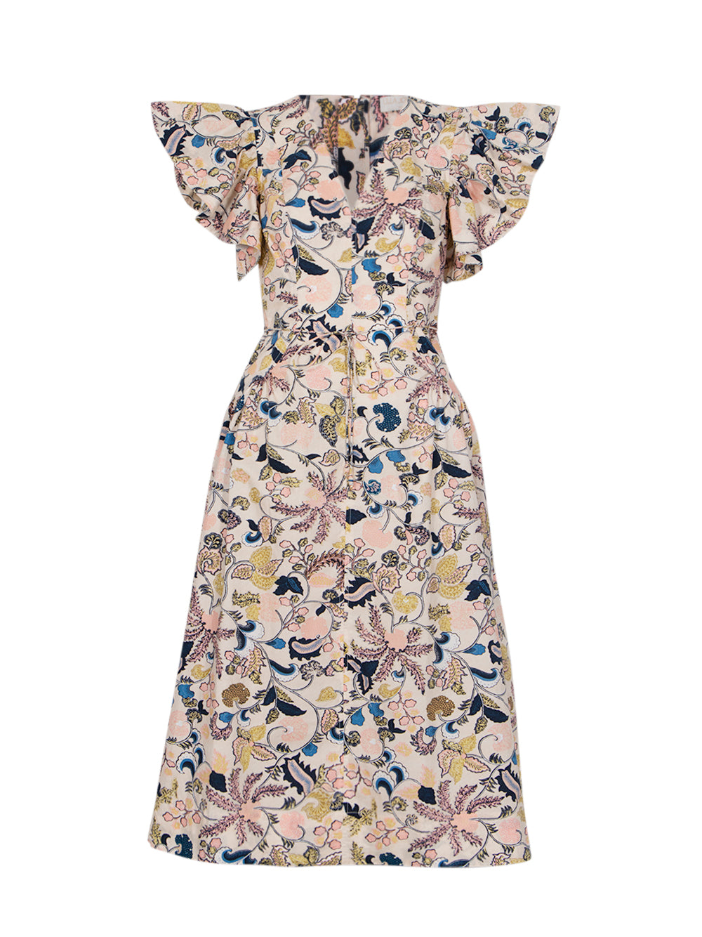 Darya Drop Waist Midi Dress Magnolia
