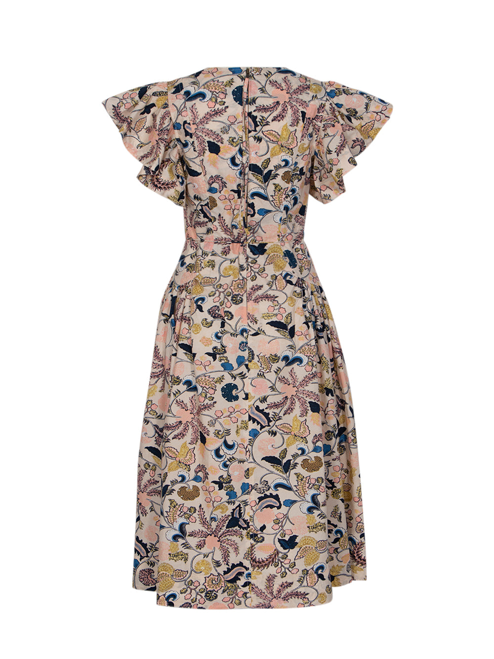 Darya Drop Waist Midi Dress Magnolia