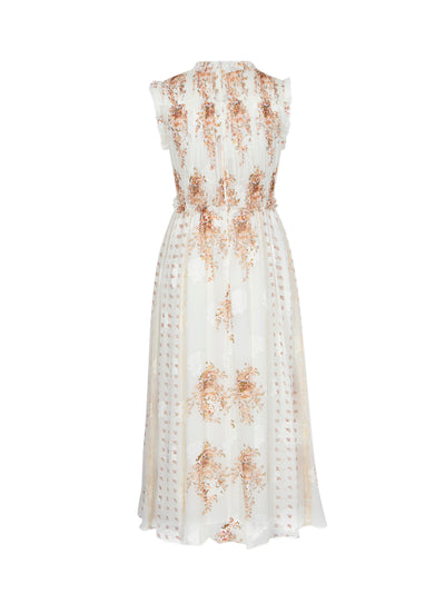 Kasia Sleeveless Midi Dress (Alabaster)