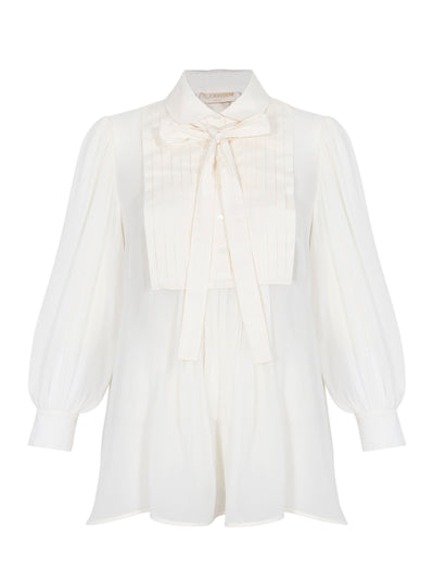 Adelaide Long Sleeve Tunic Pearl