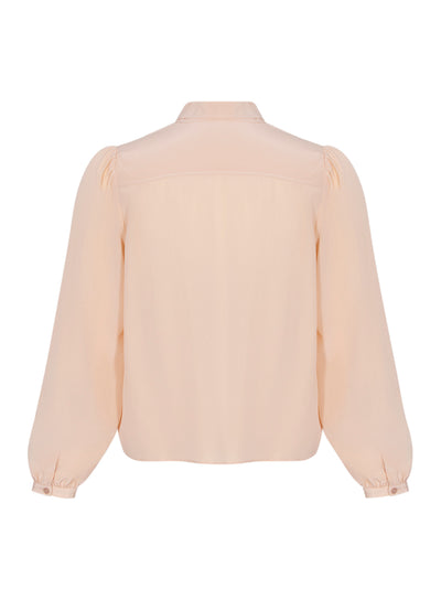 Alistair Necktie Long Sleeve Blouse Almond