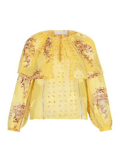 Elissa Cape Layer Long Sleeve Soleil