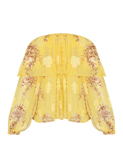 Elissa Cape Layer Long Sleeve Soleil