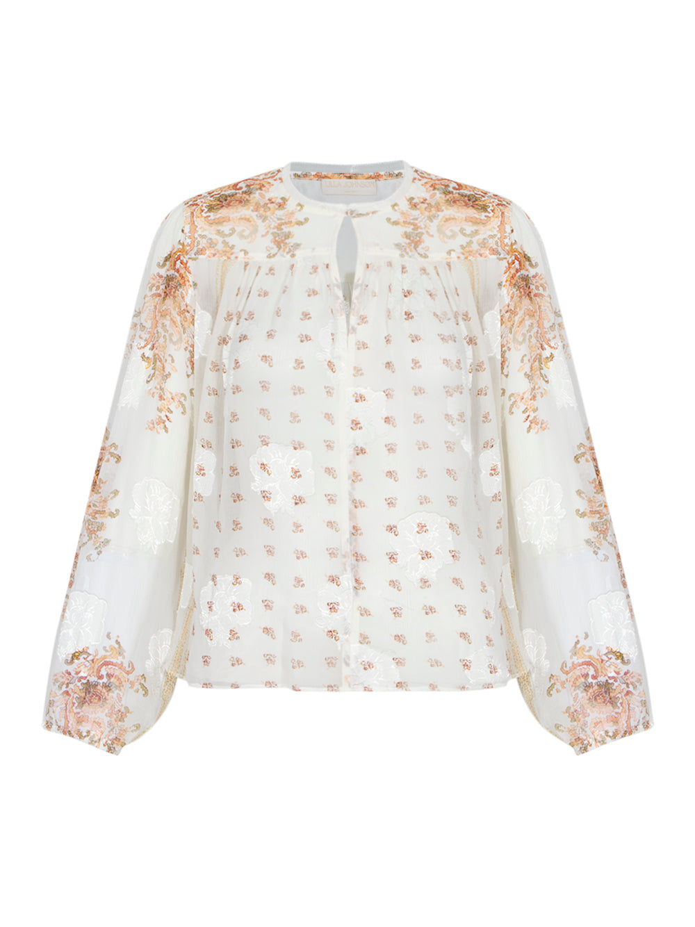 Aster Long Sleeve Blouse Alabaster