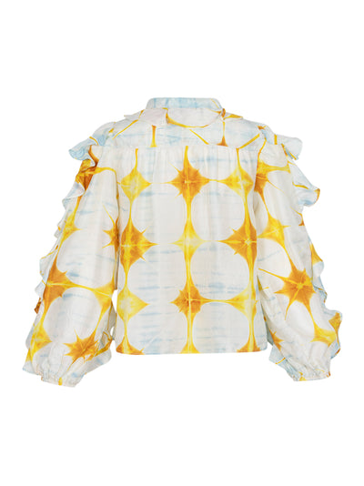 Abelie Necktie Long Sleeve Blouse Dawn