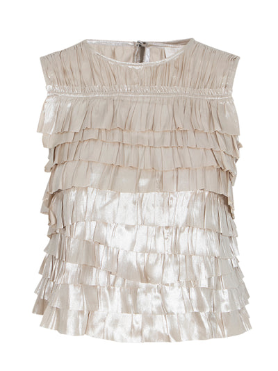 Quinn Layered Sleeveless Top Opal