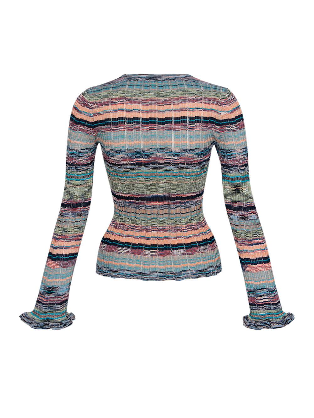 Maci Long Sleeve Knit Pullover Azurite