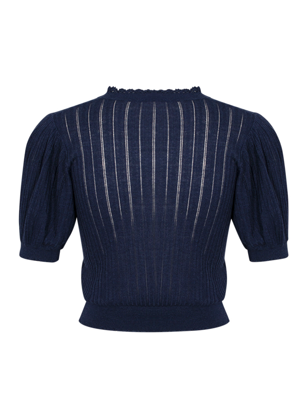 Gemma Short Sleeve Knit Top (Midnight)