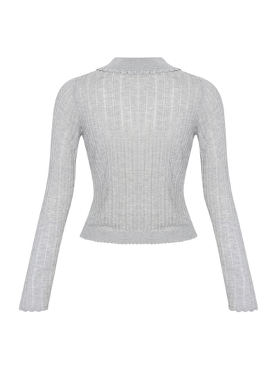 Lottie Knit Cardigan (Slate)