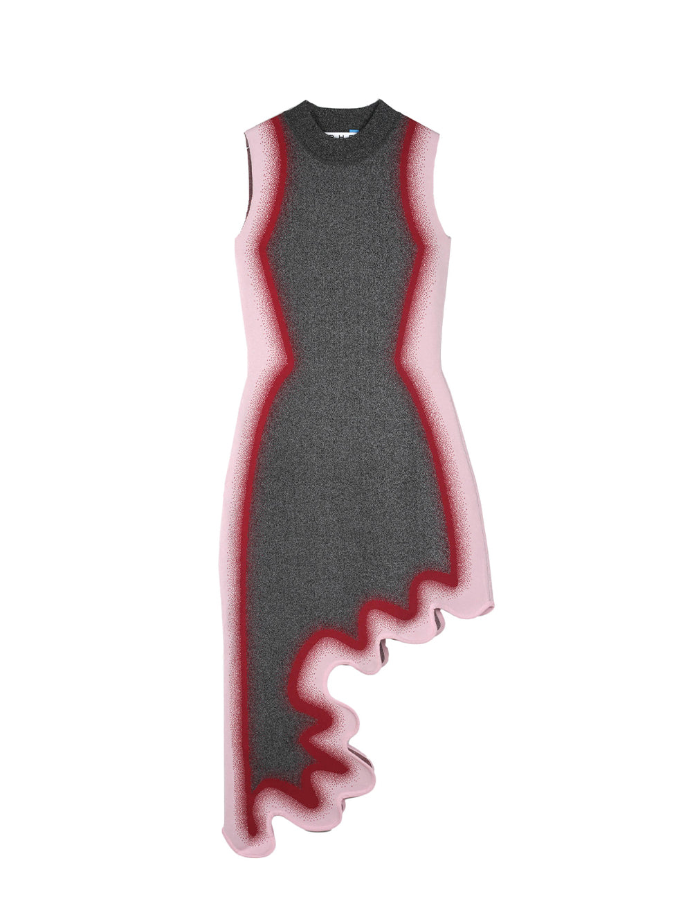 Hailey Reflective Wavy Dress Black Reflective
