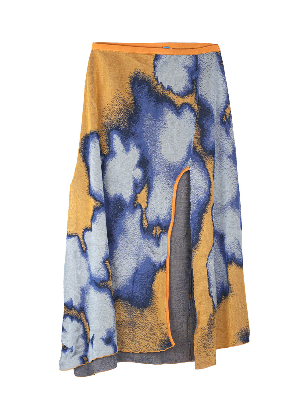 Audrey Tie-Dye Maxi Skirt Blueberry