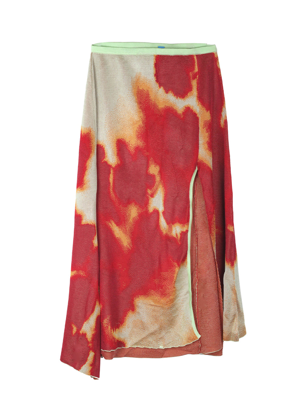 Audrey Tie-Dye Maxi Skirt Cherry Red