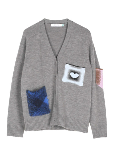 Brando Merino Wool Cardigan (Charcoal Gray)