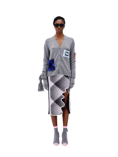 Brando Merino Wool Cardigan (Charcoal Gray)