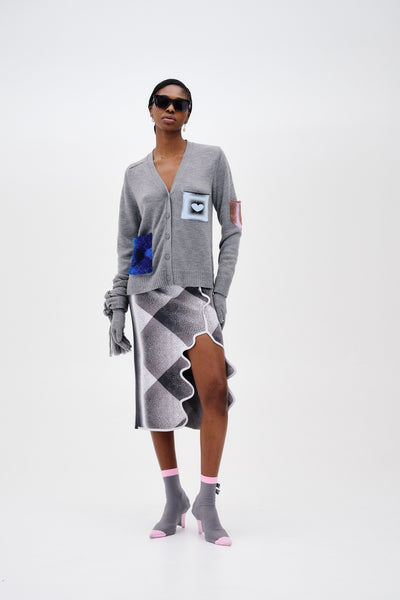 Brando Merino Wool Cardigan (Charcoal Gray)