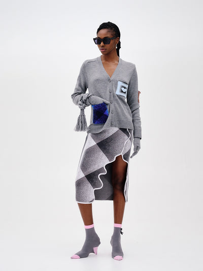 Brando Merino Wool Cardigan (Charcoal Gray)