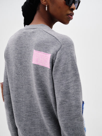 Brando Merino Wool Cardigan (Charcoal Gray)