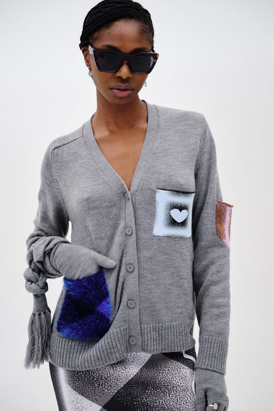 Brando Merino Wool Cardigan (Charcoal Gray)