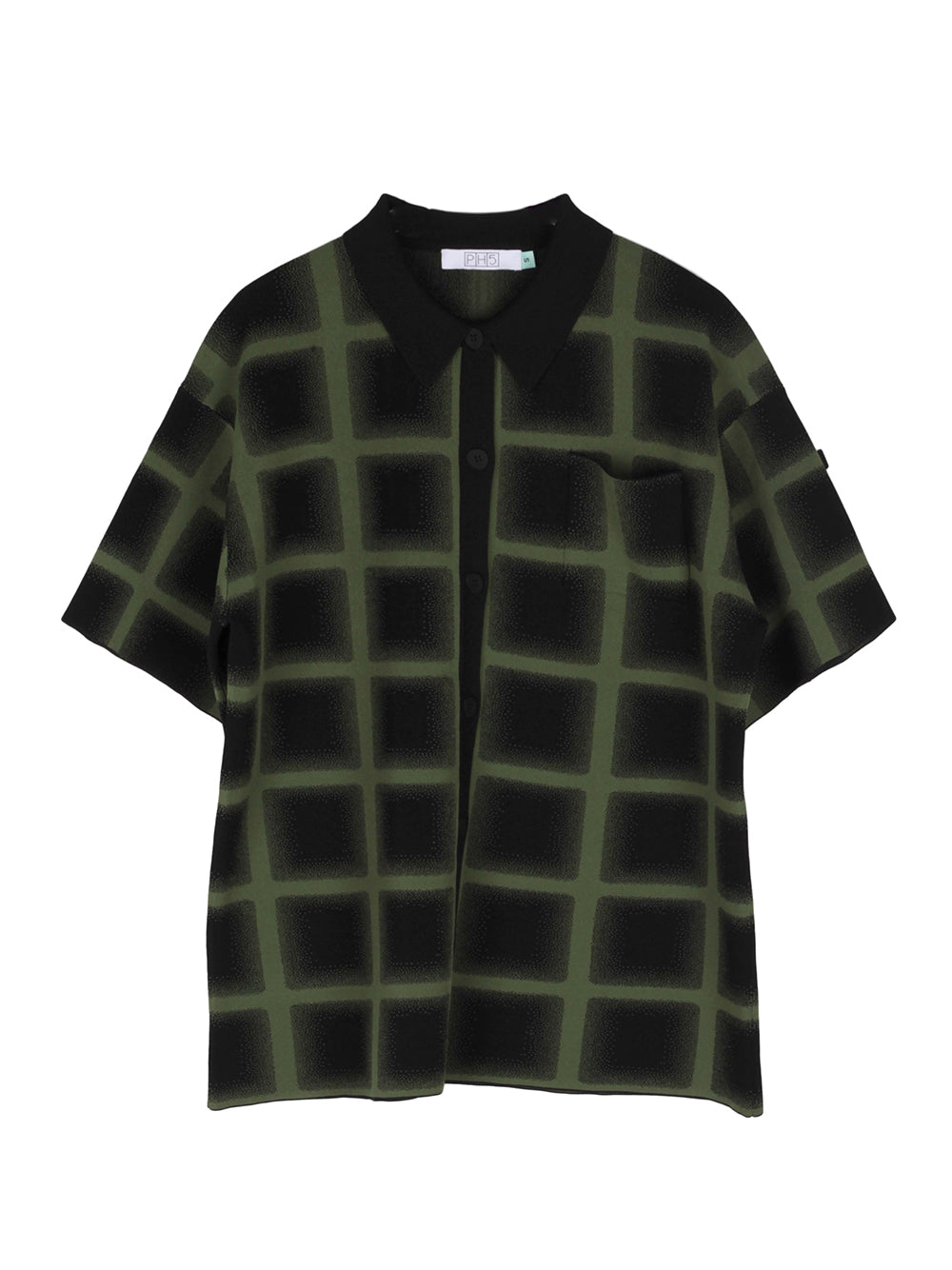 Camellia Oversized Plaid Shirt (Green/ Black)