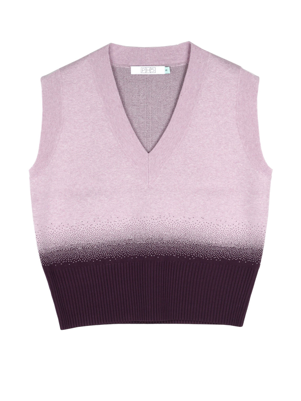 Florian Gradient Print Knit Vest (Lavender)