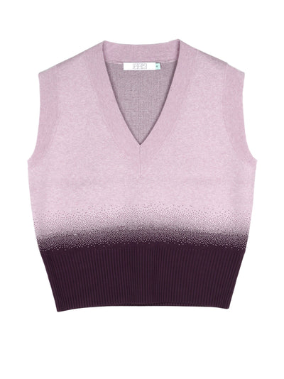 Florian Gradient Print Knit Vest (Lavender)
