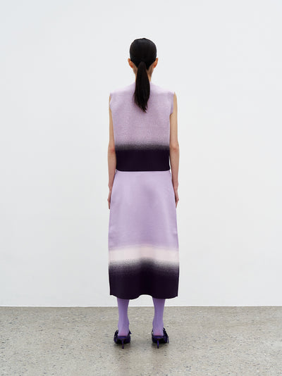 Florian Gradient Print Knit Vest (Lavender)