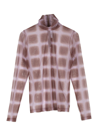 Sulley Plaid Turtleneck (Brown/ Pink)