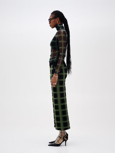 Sulley Plaid Turtleneck (Green/ Black)