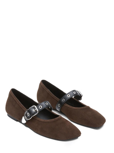 Id Mary Jane Flat Chocolate