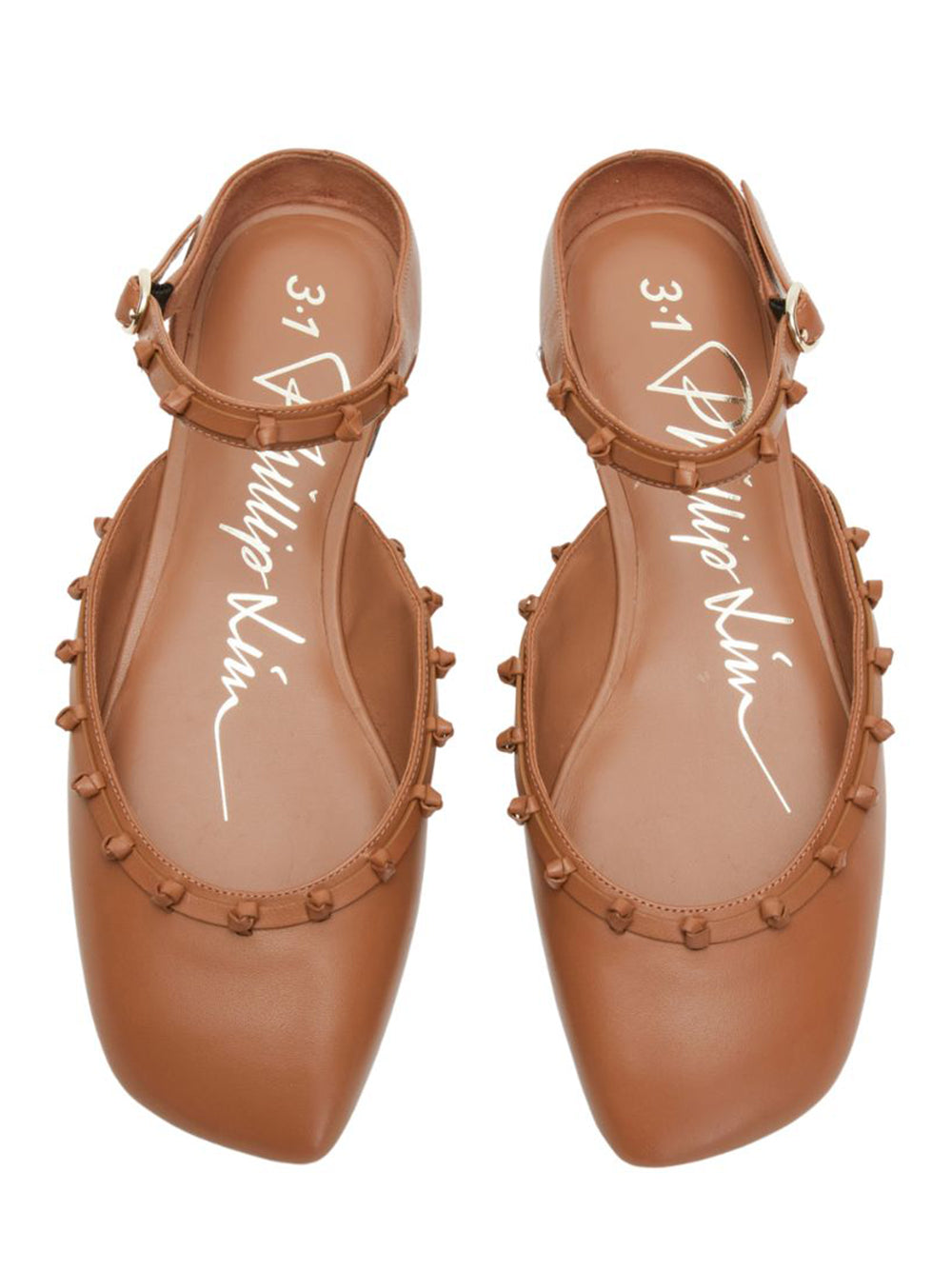 Id Mary Jane Flat With Leather Craft Camel