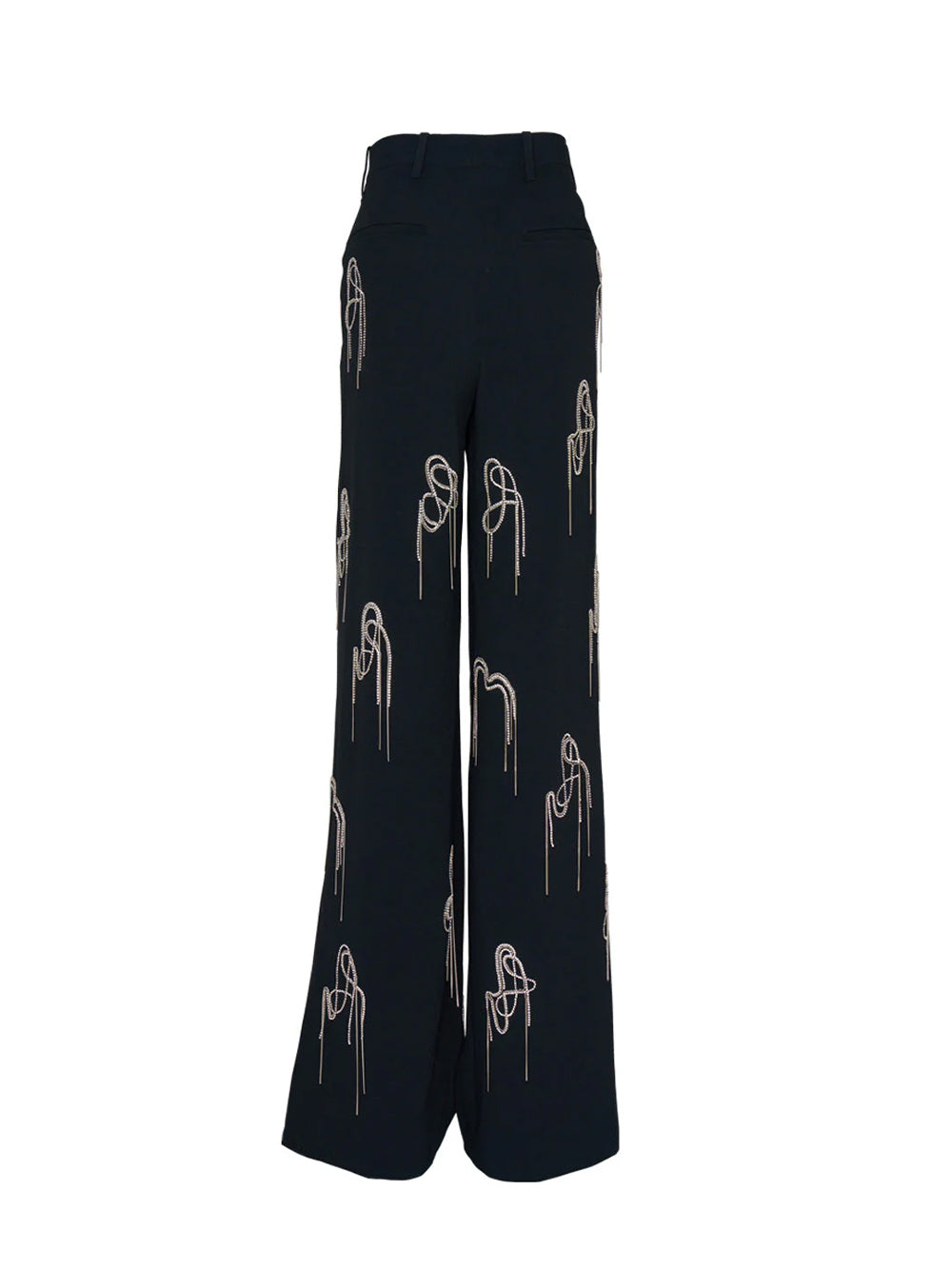 Tassels Pants Black