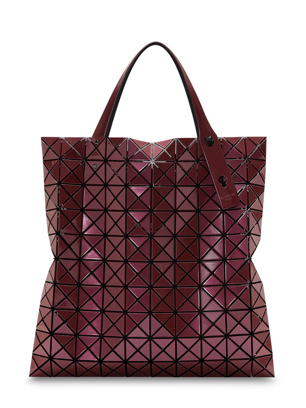 PRISM W COLOR Tote (10*10) (Garnet × Dark Beige)