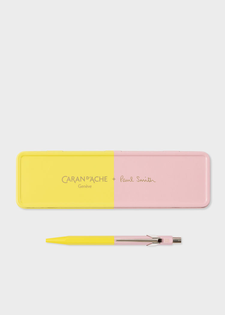 Caran d'Ache - Two-Tone Ballpoint Pen (Chartreuse Yellow/Rose Pink)