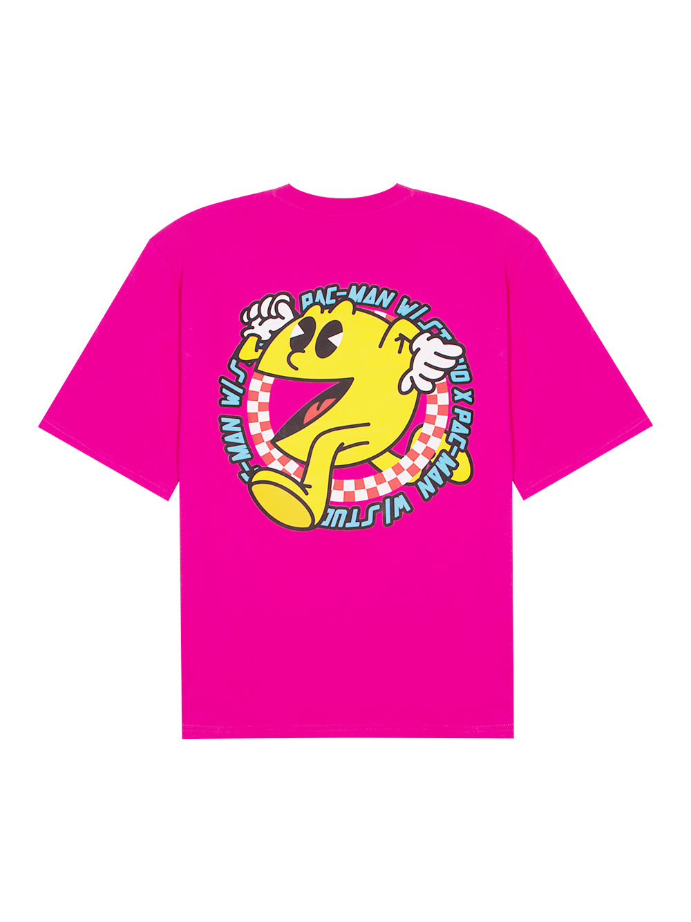 Pac-Man Check Oversized T-Shirt (Pink)