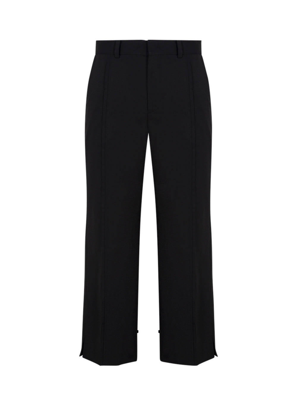 Panel Slit Wool Pants (Black)